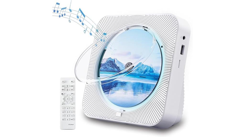 portable cd player with bluetooth