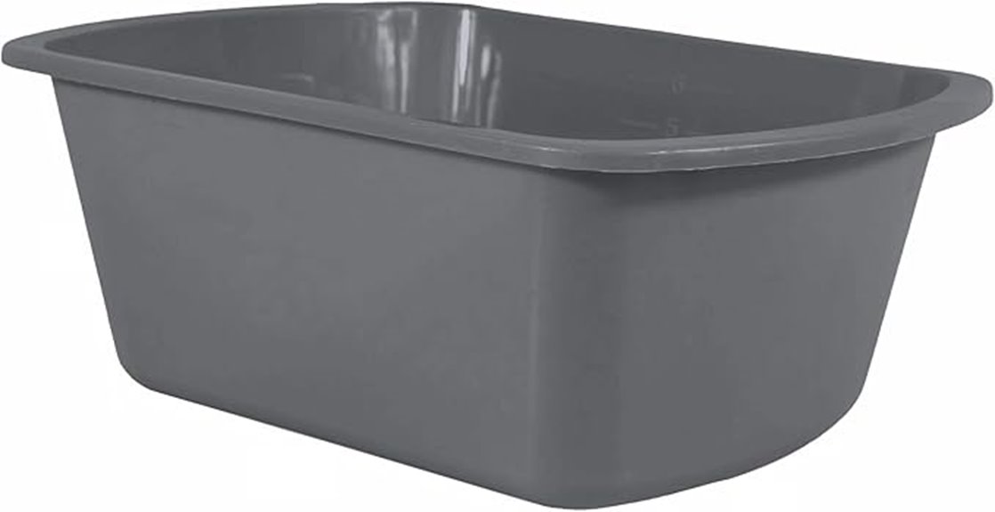 portable rectangular plastic basin