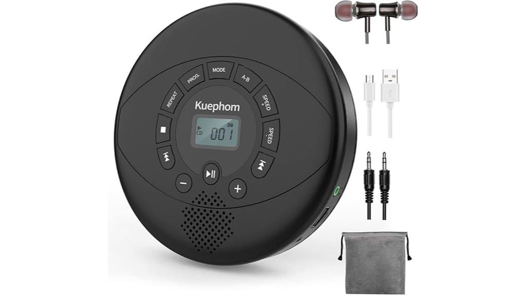 rechargeable portable cd player
