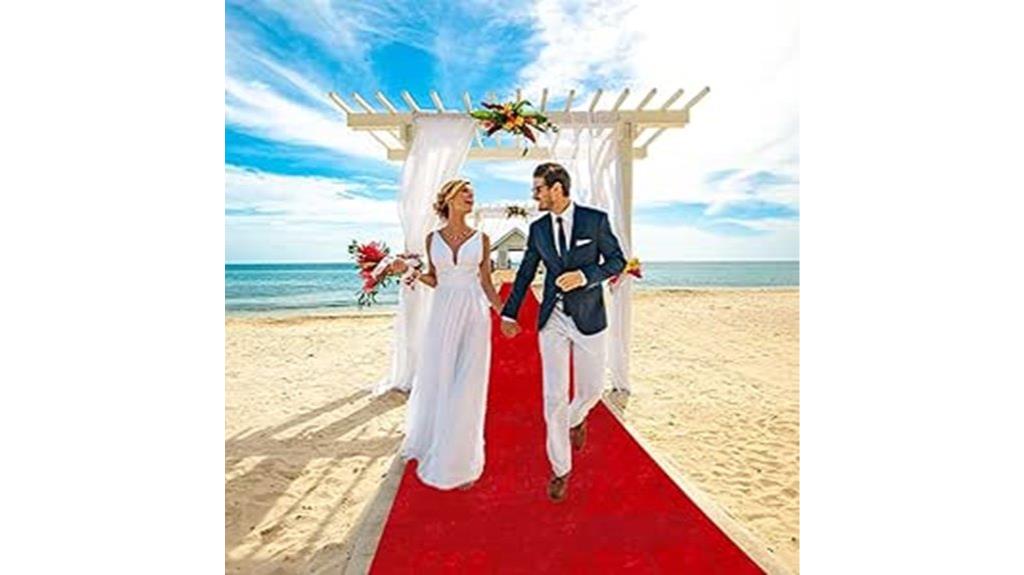 red velvet wedding runner