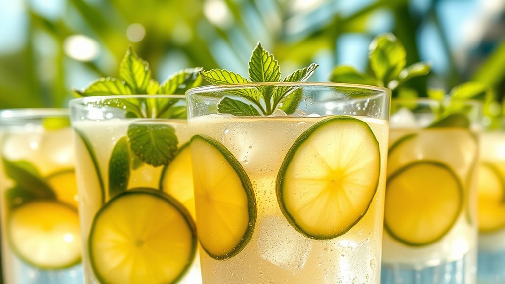 refreshing tropical hydration drink