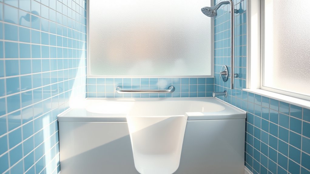safe walk in tub setup