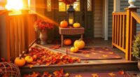 safety inspired fall porch decorations