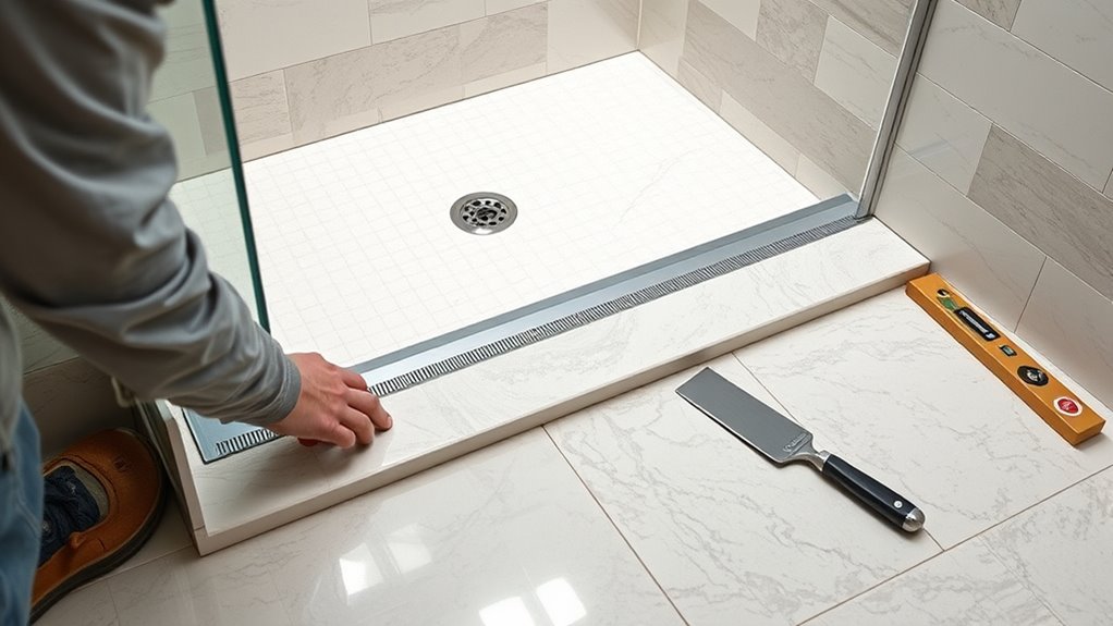 seal tile waterproof drain