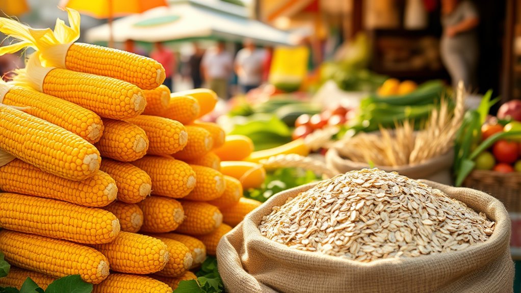 seasonal grains and sweet corn