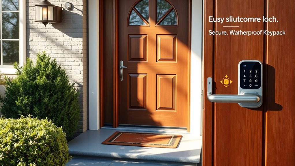 secure well lit clear entryway