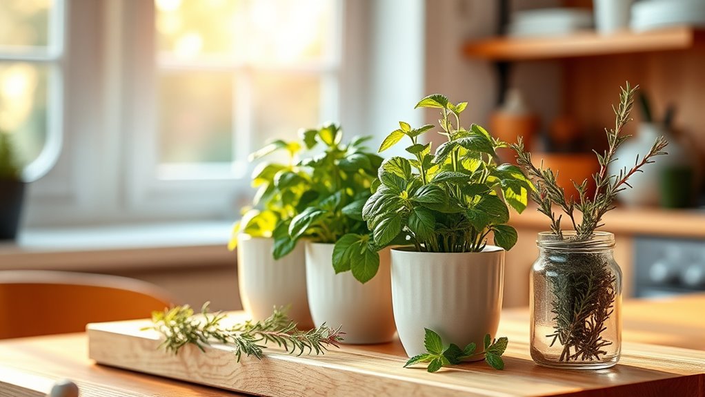 select herbs for indoor thriving