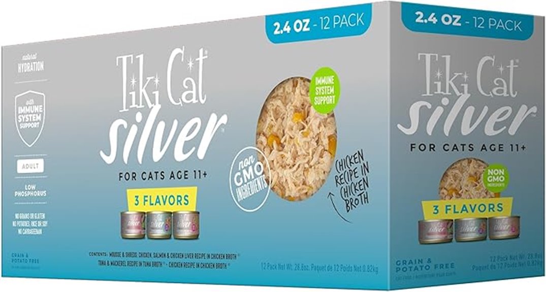 senior cat food pack