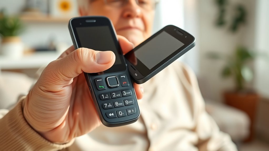 senior friendly flip phone features