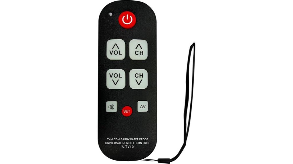 senior friendly universal tv remote