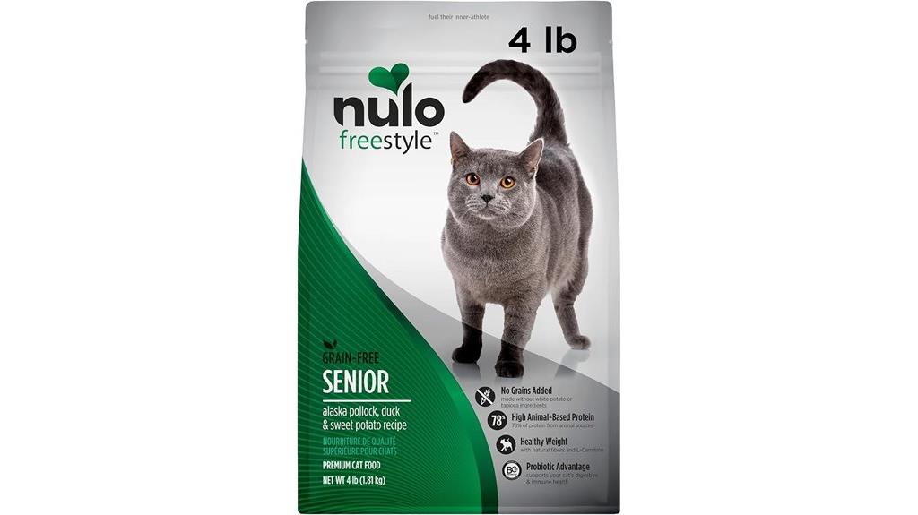 senior high protein cat food