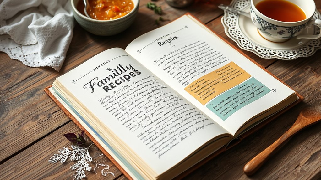 share family recipes openly