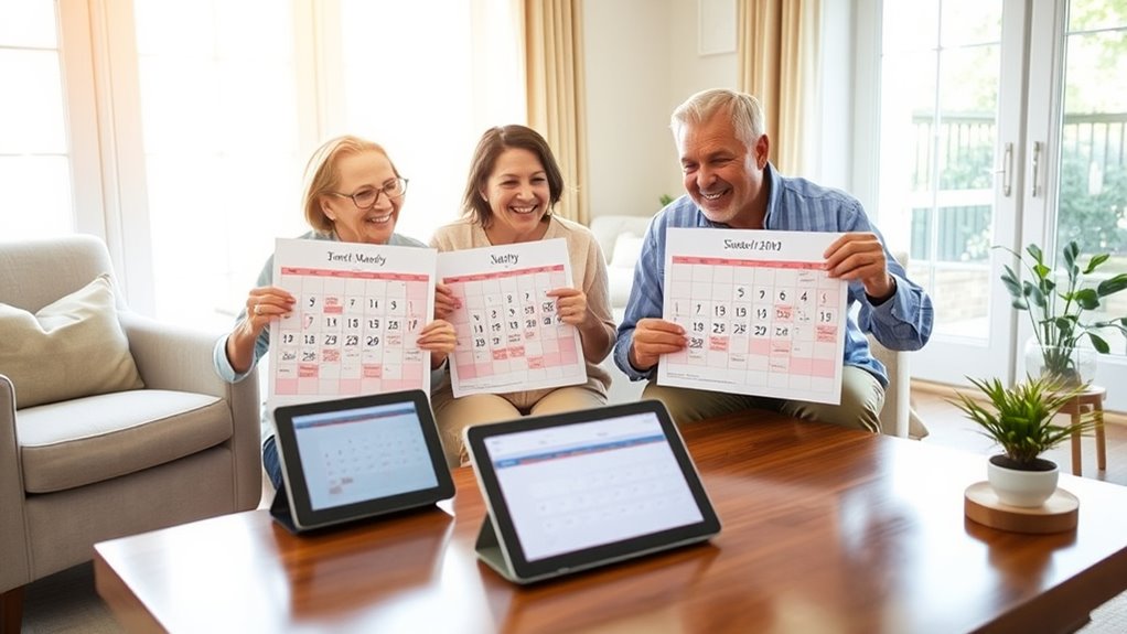 shared caregiving responsibilities schedule