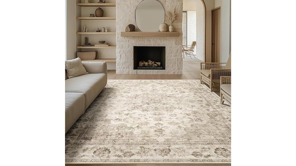 six by nine floral rug