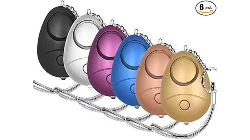 six pack personal safety alarms
