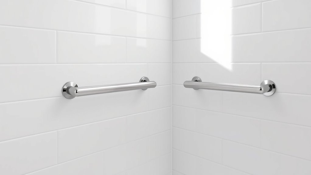 sleek durable bathroom support