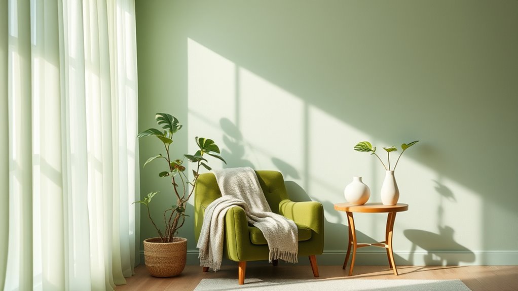 soothing green natural elements