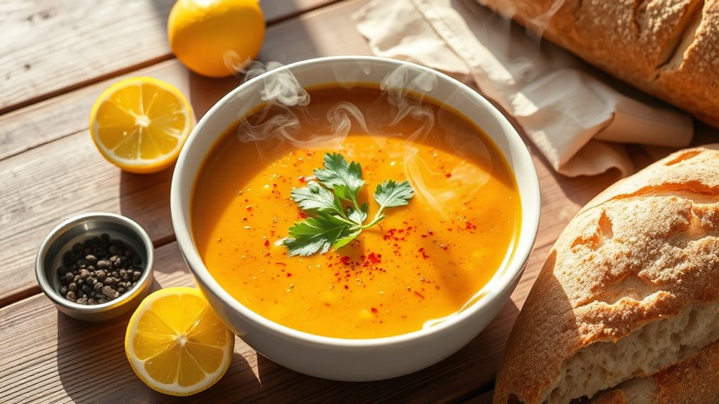spicy turmeric lentil soup