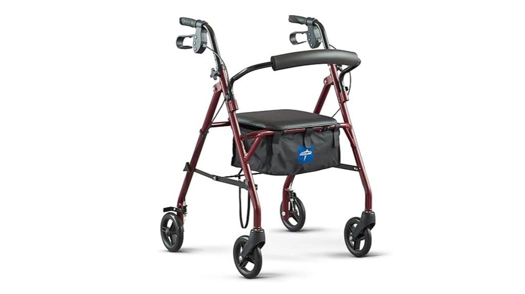 steel walker with seat