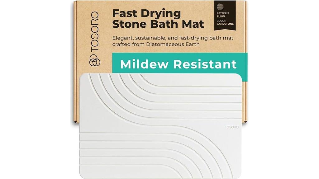 stone diatomaceous shower mat