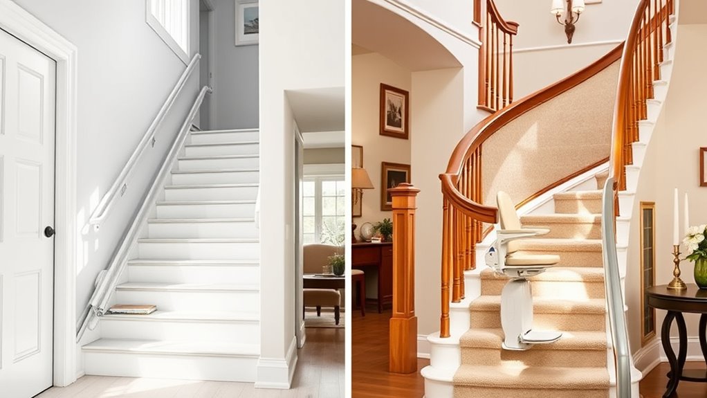 straight vs curved stairlifts