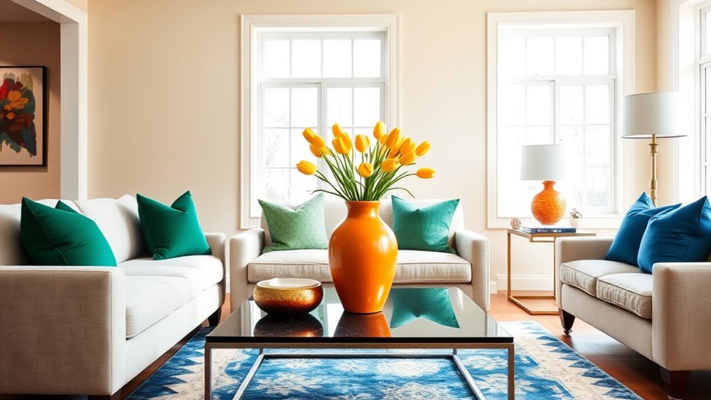 subtle bold color integration