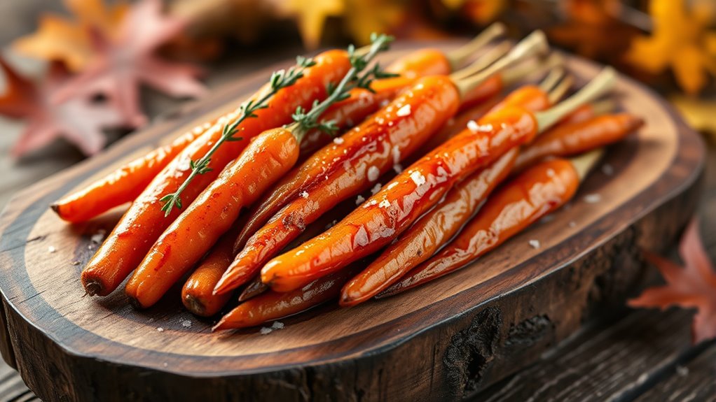 sweet caramelized roasted carrots