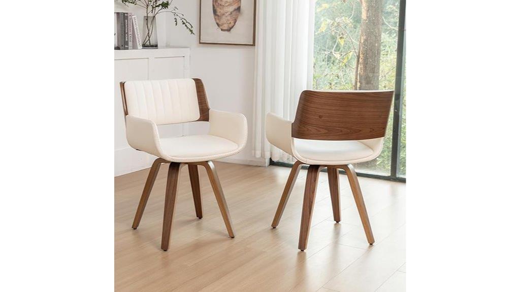 swivel faux leather chairs