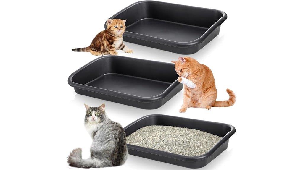 three pack low entry litter