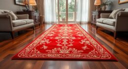 top yilong red silk rugs