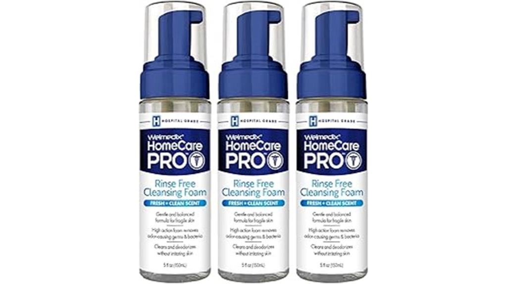 triple function rinse free cleanser