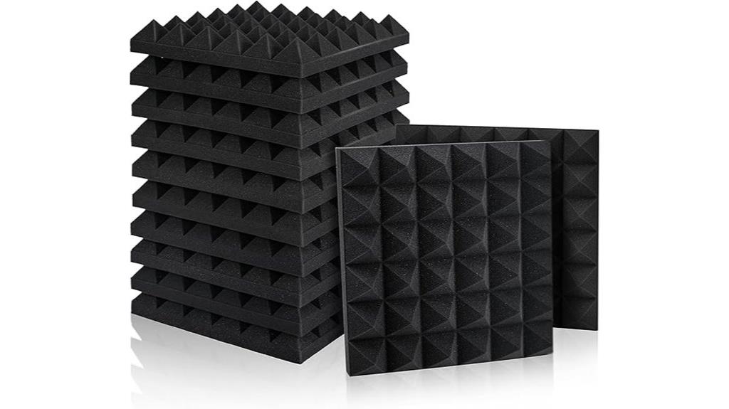 two 12 inch wedge panels