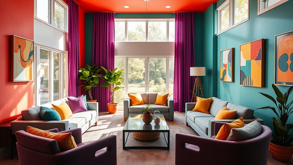 vibrant accents energize spaces