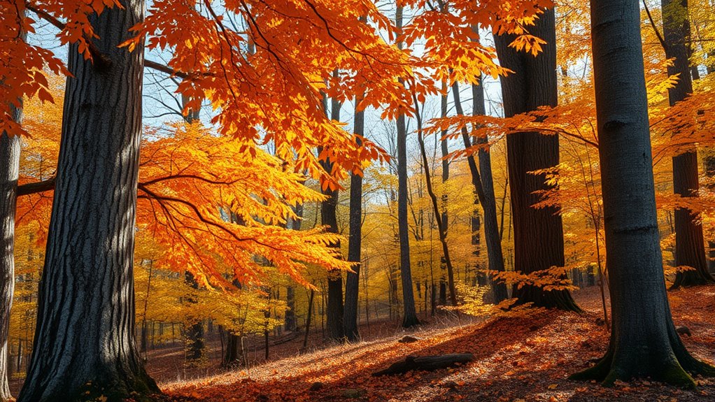 vibrant fall color accents