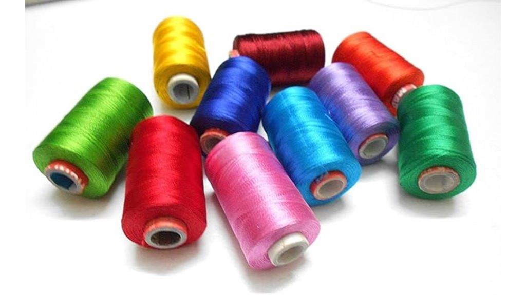 vibrant silk embroidery thread