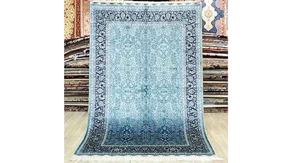 vintage 4x6 silk rug