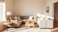warm neutrals expand space