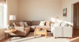 warm neutrals expand space