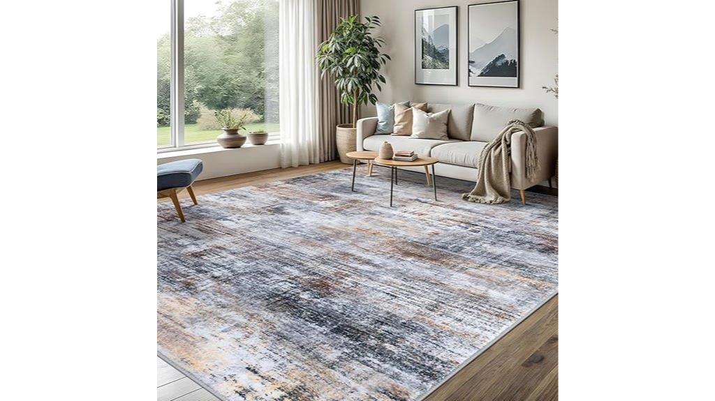 washable non slip area rug