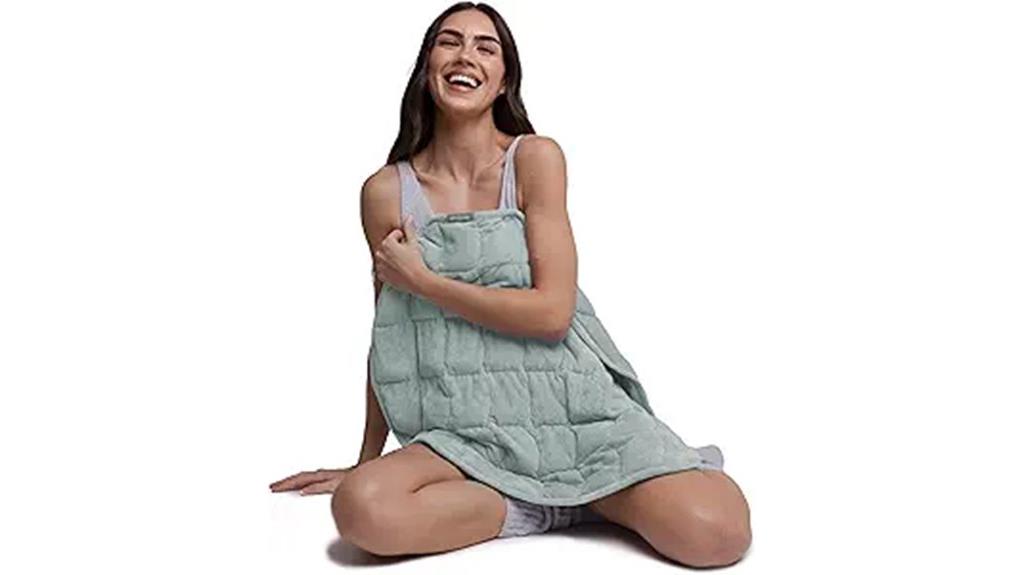 weighted sage blanket