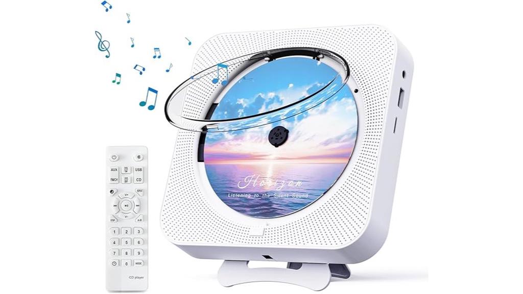 wireless cd player with remote