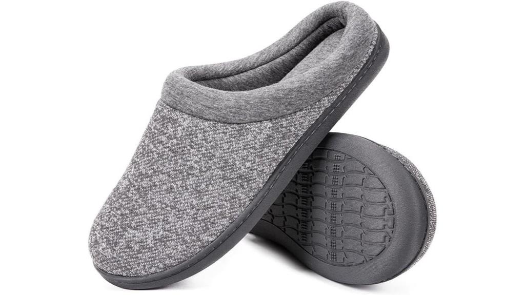 women s knit memory foam slippers