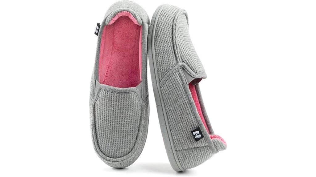 women s two tone hoodback slippers