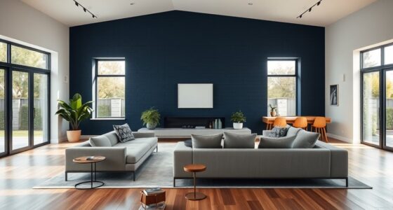 accent walls for open spaces