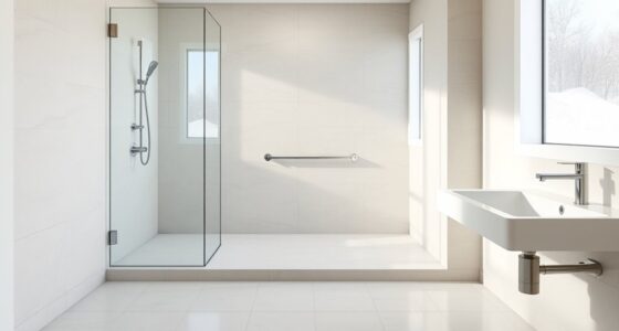accessible curbless shower design