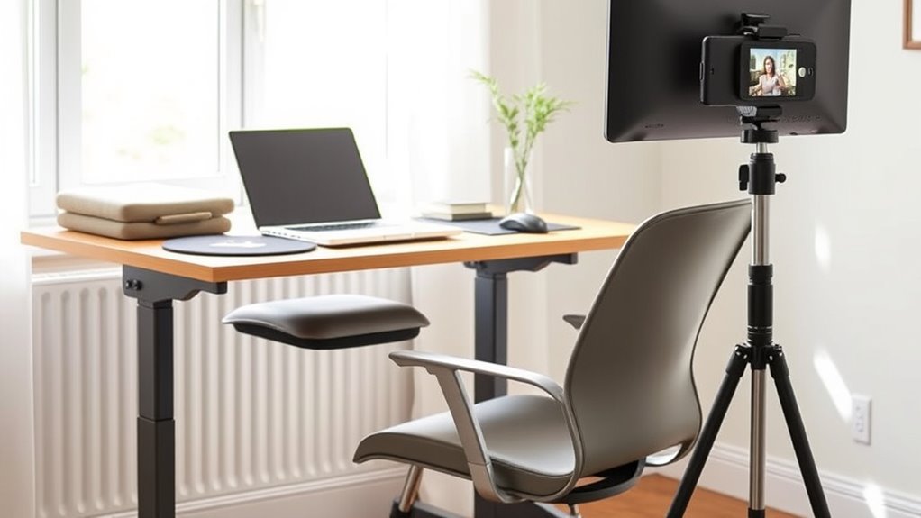 accessible ergonomic workspace setup