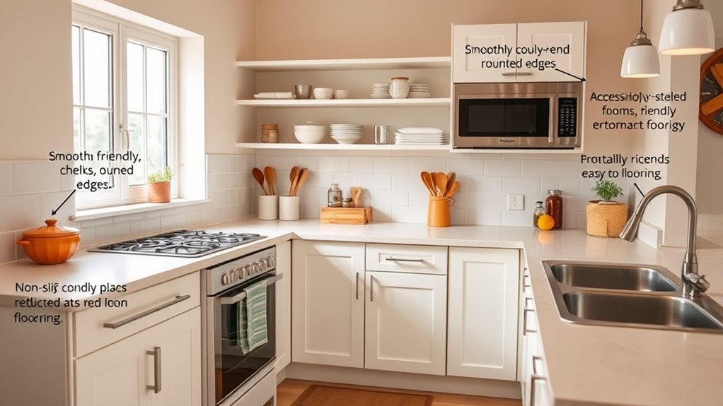 accessible safe ergonomic kitchen