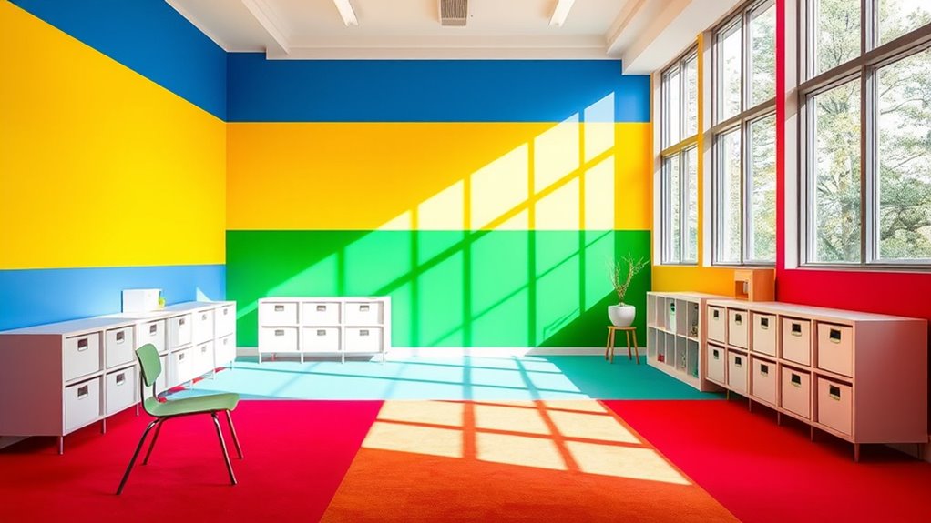 color coordination enhances organization