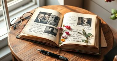 create a family heritage album