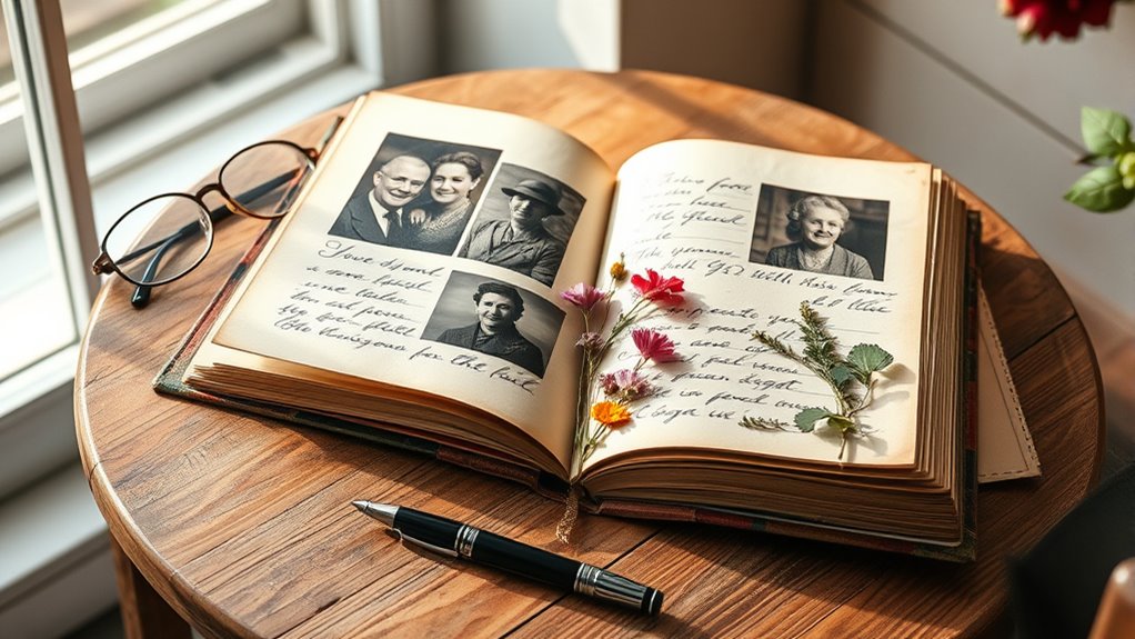 create a family heritage album